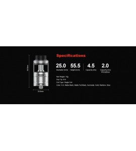 Hellvape Fat Rabbit Solo RTA 2ml/5.5ml Matte Black